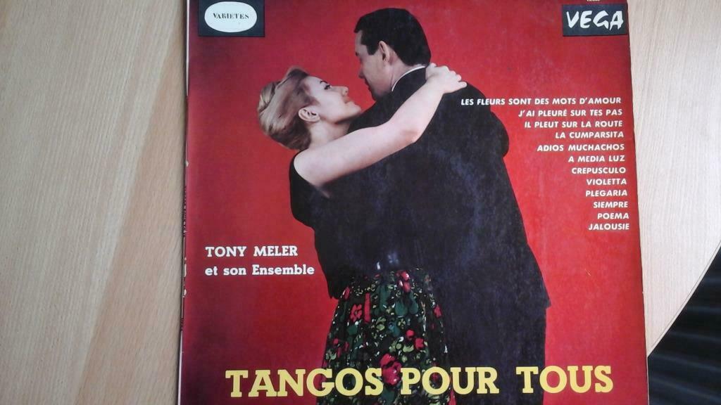 vinyl 33T/30cm "succès tangos"    vintage '60, Enlèvement ou Envoi, 12 pouces