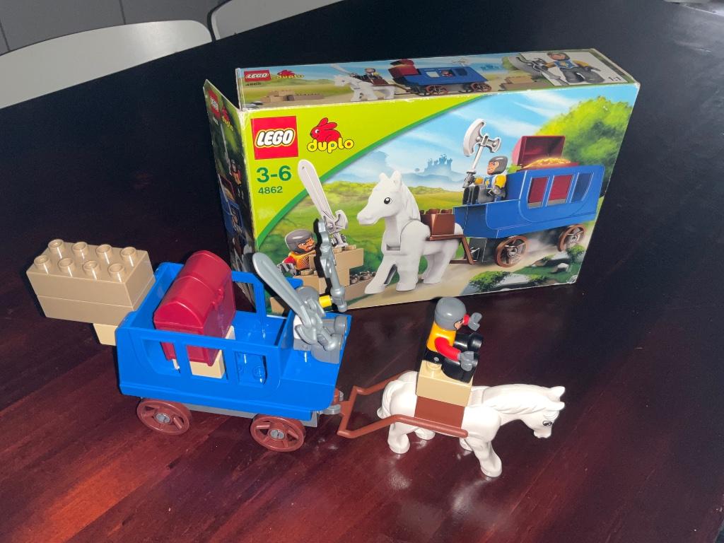 Lego duplo 4862 Chevaliers, Enfants & Bébés, Enlèvement ou Envoi, Utilisé, Ensemble complet, Duplo