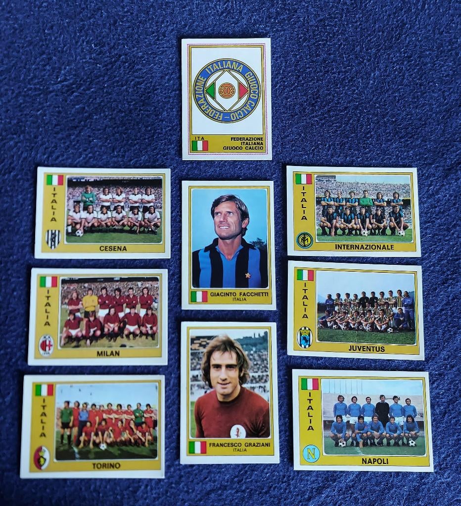9 versch. Panini stickers voetbal 'Euro 1976 - Italië ', Collections, Enlèvement ou Envoi, Neuf, Affiche, Image ou Autocollant