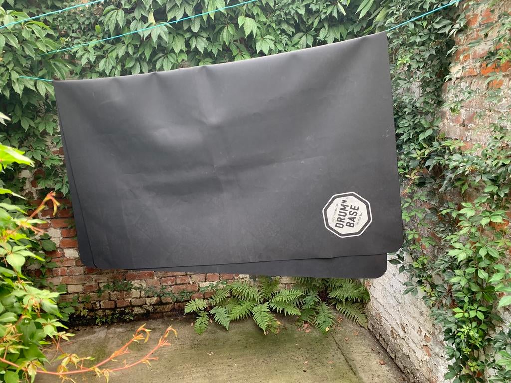 Drumtapijt DRUMnBASE zwart rubber 185 x 141 cm. Opvouwbaar !, Ophalen, Zo goed als nieuw