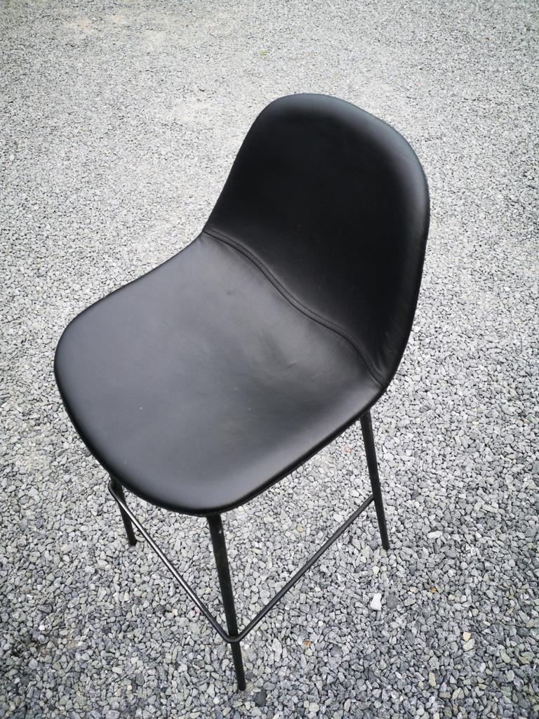 Vend 4 chaises hautes 80 cm, Métal, Enlèvement, Utilisé, Quatre