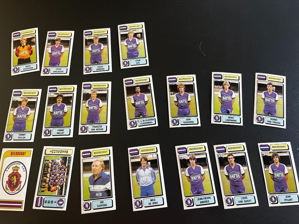Panini stickers Beerschot 1983 'compleet' 18 stuks, Verzamelen, Verzenden, Zo goed als nieuw, Poster, Plaatje of Sticker