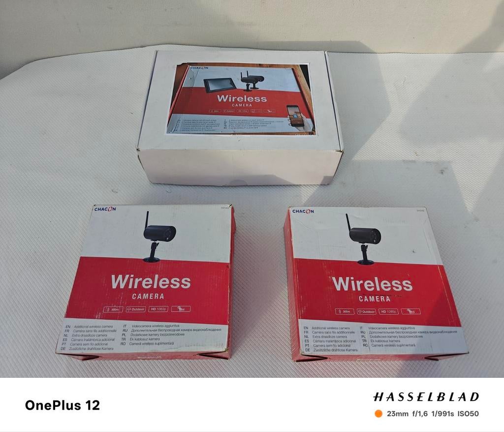 Kit vidéosurveillance 4 cameras Chacon, Ophalen of Verzenden, Nieuw