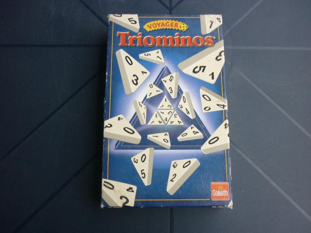Jeu de voyage - Triominos - Goliath, Trois ou quatre joueurs, Enlèvement ou Envoi, Utilisé, Jeu de voyage
