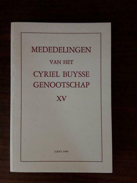 Mededelingen van het Cyriel Buysse Genootschap XV, Ophalen of Verzenden, Nieuw, Overige typen