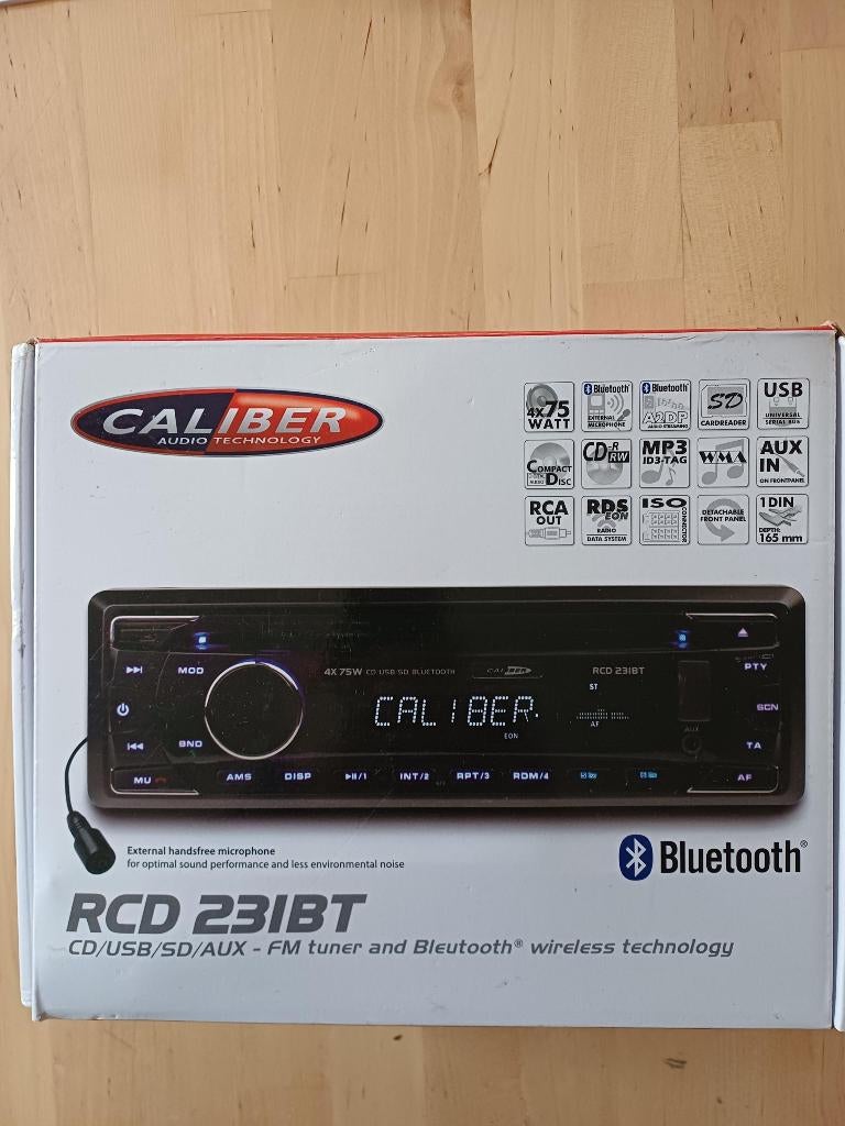 Calibre RCD 231BT autoradio - 4 x 75 W/CD, USB,BT,Kaartlezer, Ophalen of Verzenden, Zo goed als nieuw