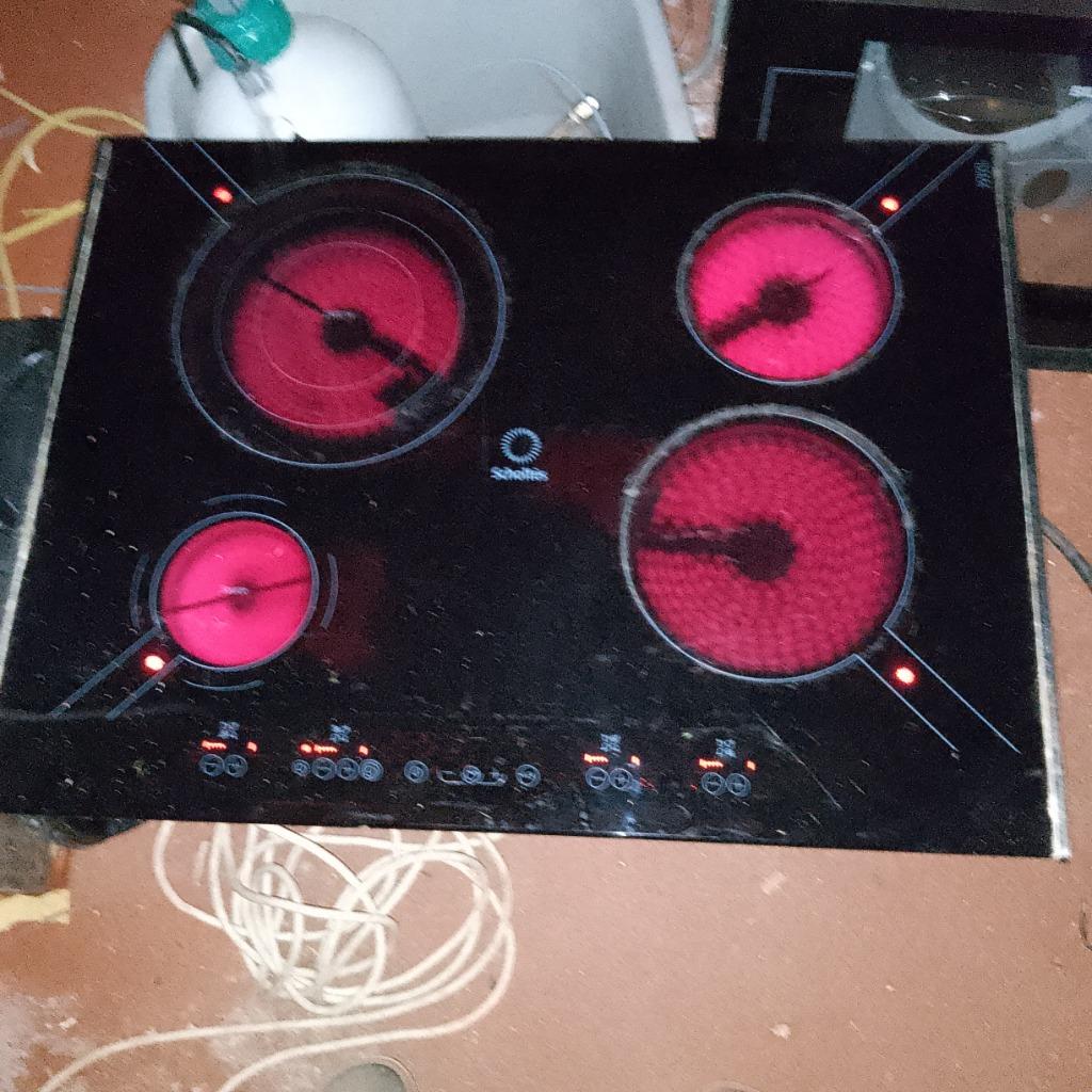 Taque cuisson vitroceramique Sholtes, Ophalen, Halogeen, Gebruikt, 4 kookzones
