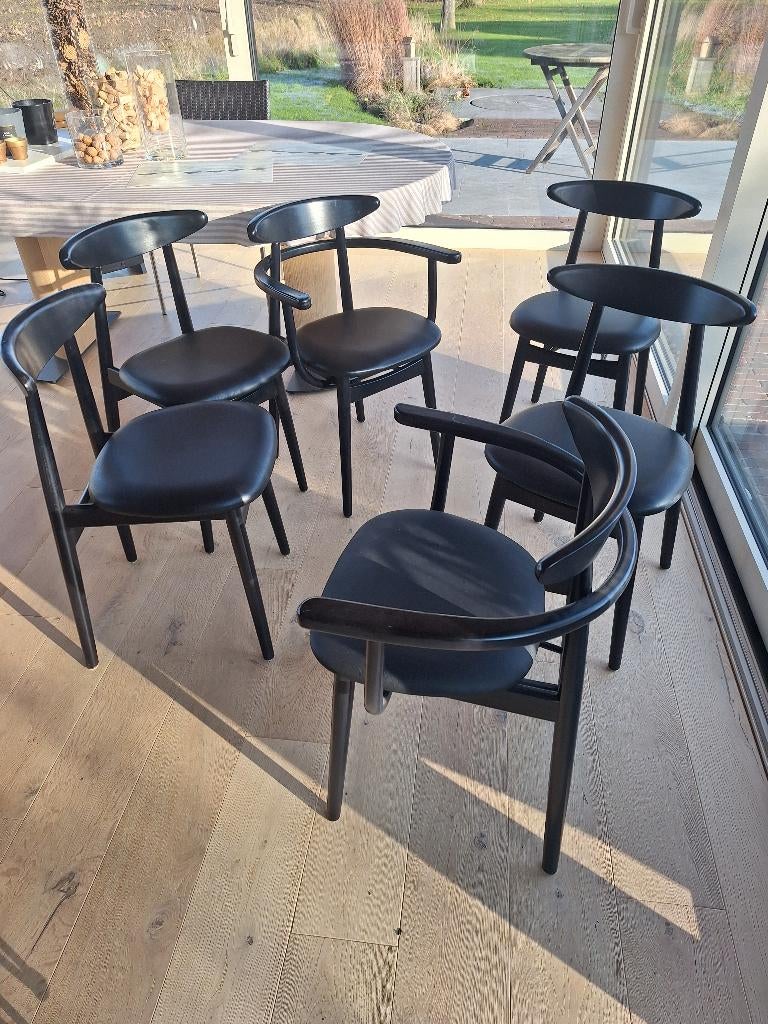 Vincent Sheppard Teo dining chair, Huis en Inrichting, Ophalen, Zwart, Zo goed als nieuw, Vijf, Zes of meer stoelen