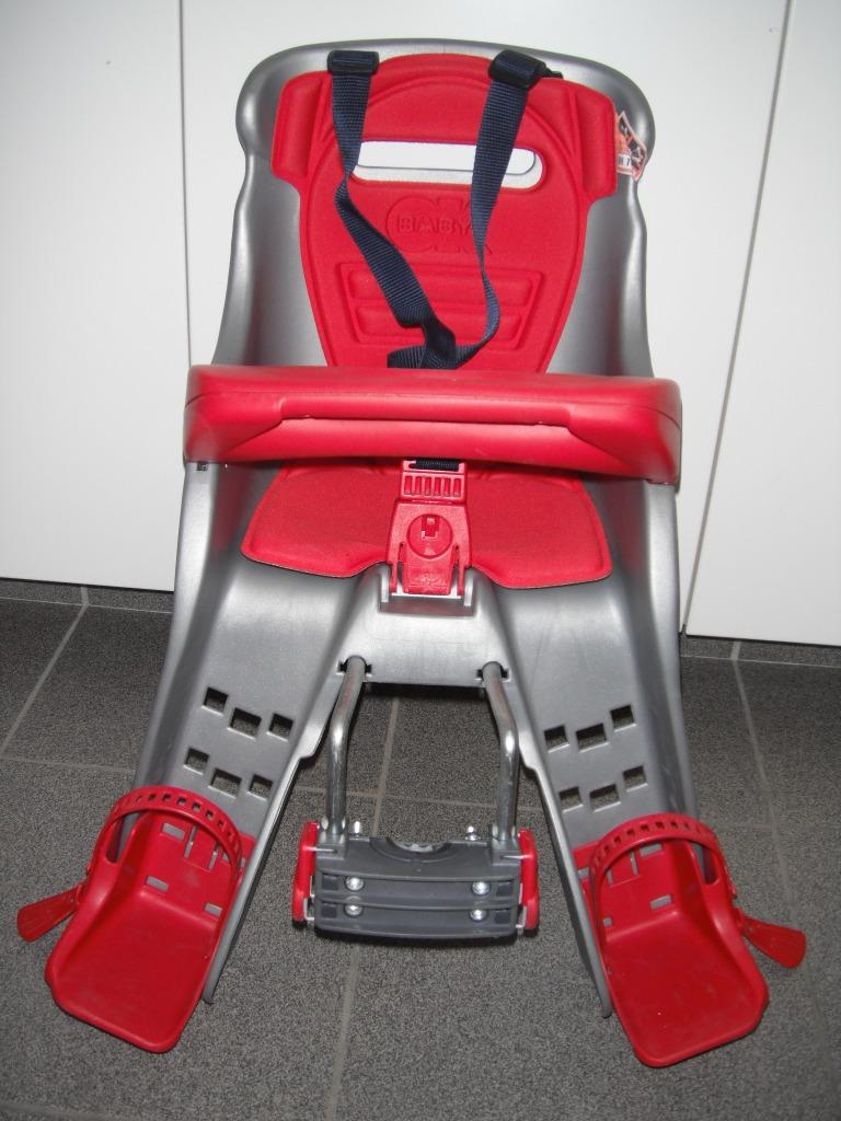 fietsstoel OK baby orion, rood-grijs, Enlèvement ou Envoi, Comme neuf, Siège avant, Repose-pieds