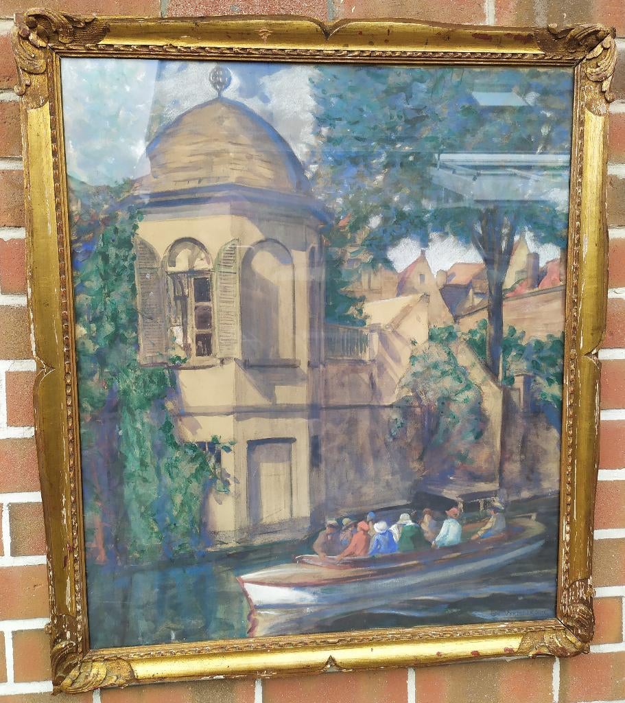 EMILE VERMEERSCH (1870-1952) peinture, Antiquités & Art, Enlèvement