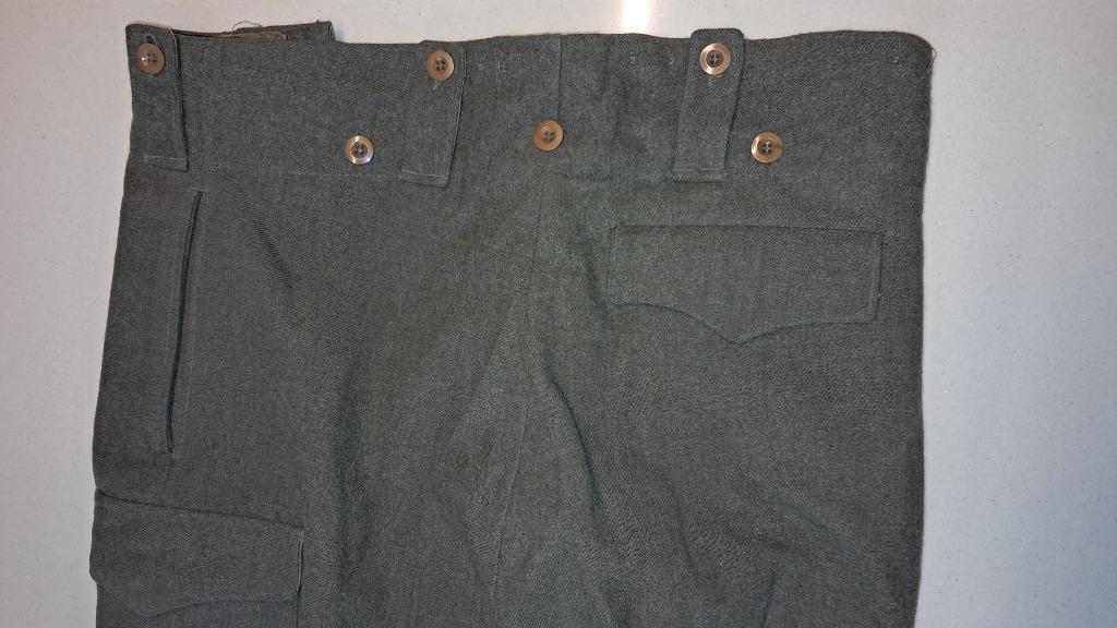 BELGIQUE - ABL - PANTALONS  BATTLE DRESS 1951 1957, Collections, Enlèvement ou Envoi, Armée de terre, Vêtements ou Chaussures