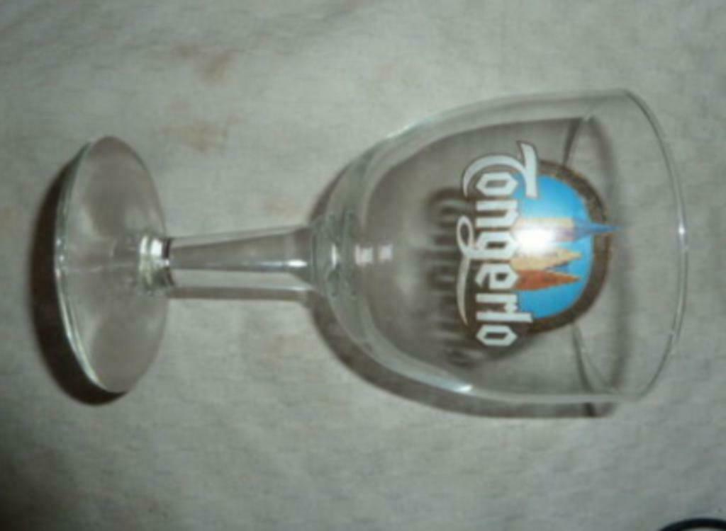 #K Bier glas TONGERLO blauwe achtergrond Brij. Haacht, Enlèvement ou Envoi, Neuf, Verre à bière