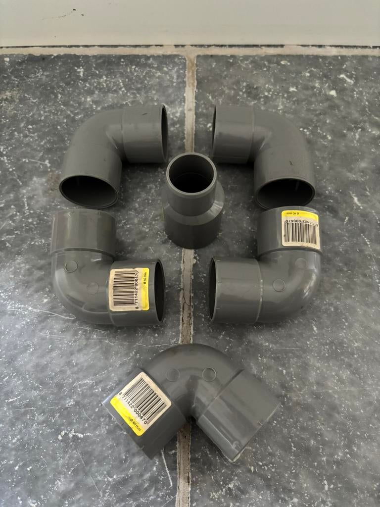 5x PVC 40MM BOCHT DW 2XLM 90, Ophalen, Nieuw, Overige typen