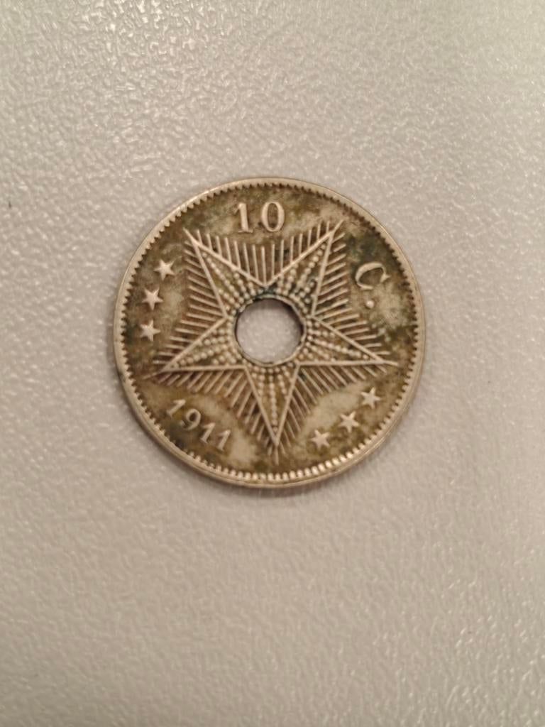 10 centimes Belgisch Congo 1911, Postzegels en Munten, Ophalen of Verzenden