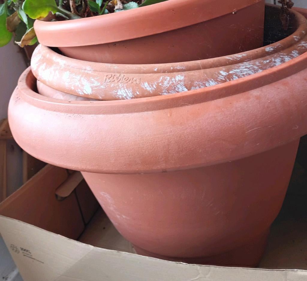 lot 2 très grands pots de fleurs lire l'annonce svp, Enlèvement, Utilisé, Intérieur