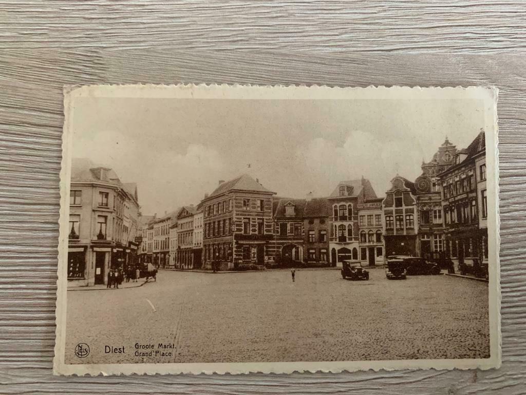 Oude postkaart Diest 'Groote Markt - Grand Place', Ophalen, Vlaams-Brabant