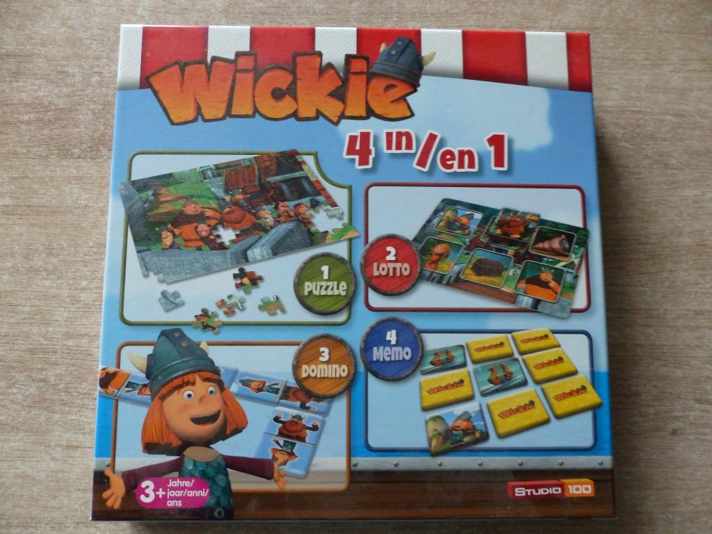 Wickie 4 in 1 speldoos, Een of twee spelers, Ophalen of Verzenden, Zo goed als nieuw, Studio 100