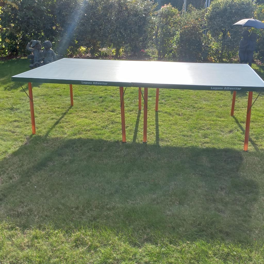pingpongtafel outdoor, Sport en Fitness, Tafeltennis, Ophalen, Gebruikt, Tafel Outdoor