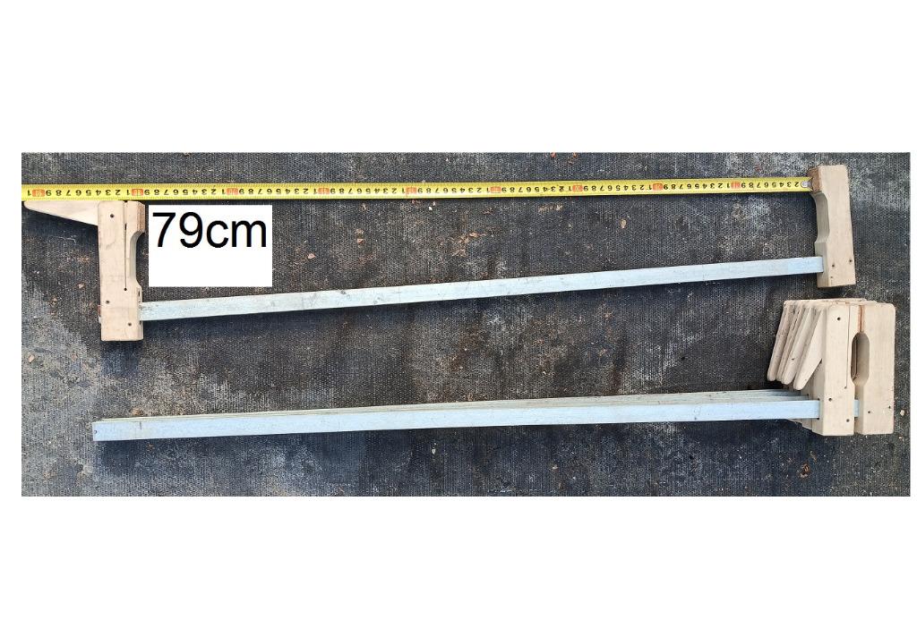 Grote, lange 79cm 39cm spanklemmen voor hout, Doe-het-zelf en Bouw, Ophalen, Zo goed als nieuw