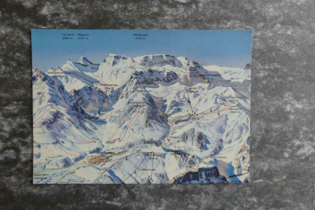 Postkaart Adelboden, Berner Oberland, Zwitserland, Ophalen of Verzenden, Ongelopen, Overig Europa