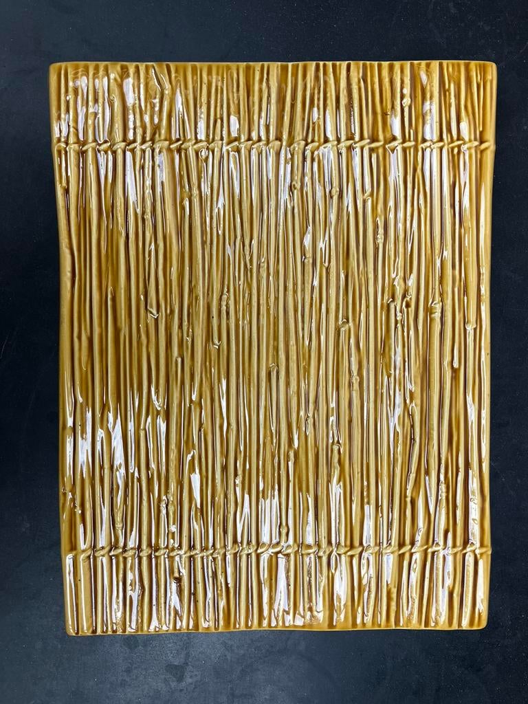 Keralux La Louvière paille plateau, Antiek en Kunst, Antiek | Keramiek en Aardewerk, Ophalen