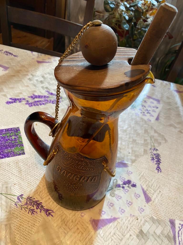 Carafe / cruche / Bouteille pour Sangria – Style vintage, Collections, Rétro, Enlèvement ou Envoi