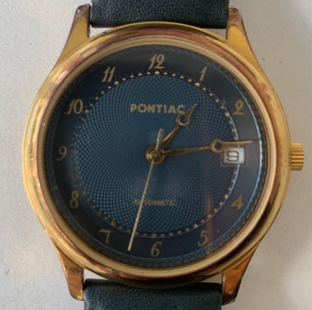polshorloge Pontiac Automatic, Overige merken, Overige materialen, Leer, Polshorloge