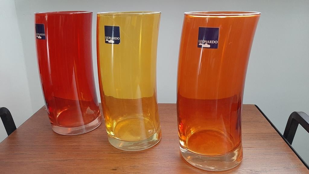 Lot de 3 verres hauts design Swing de Leonardo, Enlèvement ou Envoi, Comme neuf