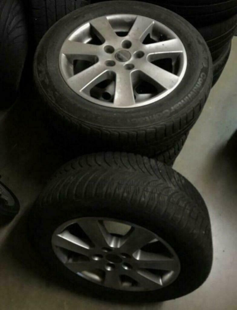 16 inch 5x112 borbet velgen met winterbanden 205-60-16, Ophalen of Verzenden, Seat