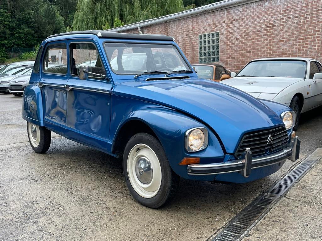 Citroen Diane 2 Cheveaux de 1979, Auto's, Citroën, 4 zetels, Cabriolet, Blauw, Bedrijf