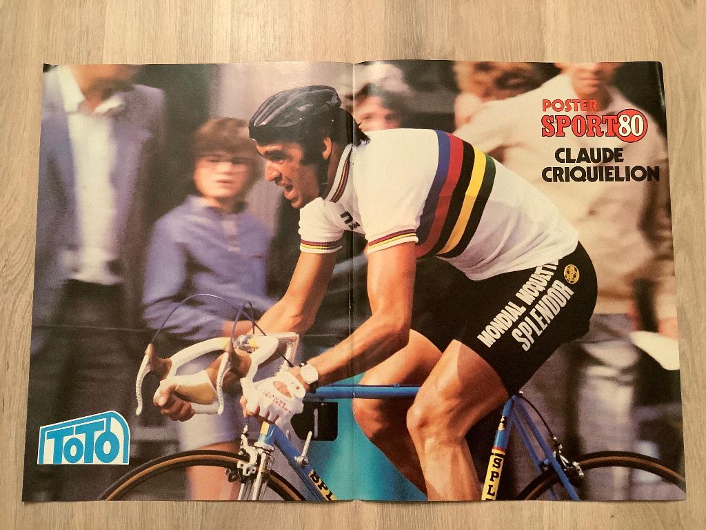 Poster Wielrenner Claude Criquielion, Ophalen of Verzenden, Zo goed als nieuw, Poster, Plaatje of Sticker