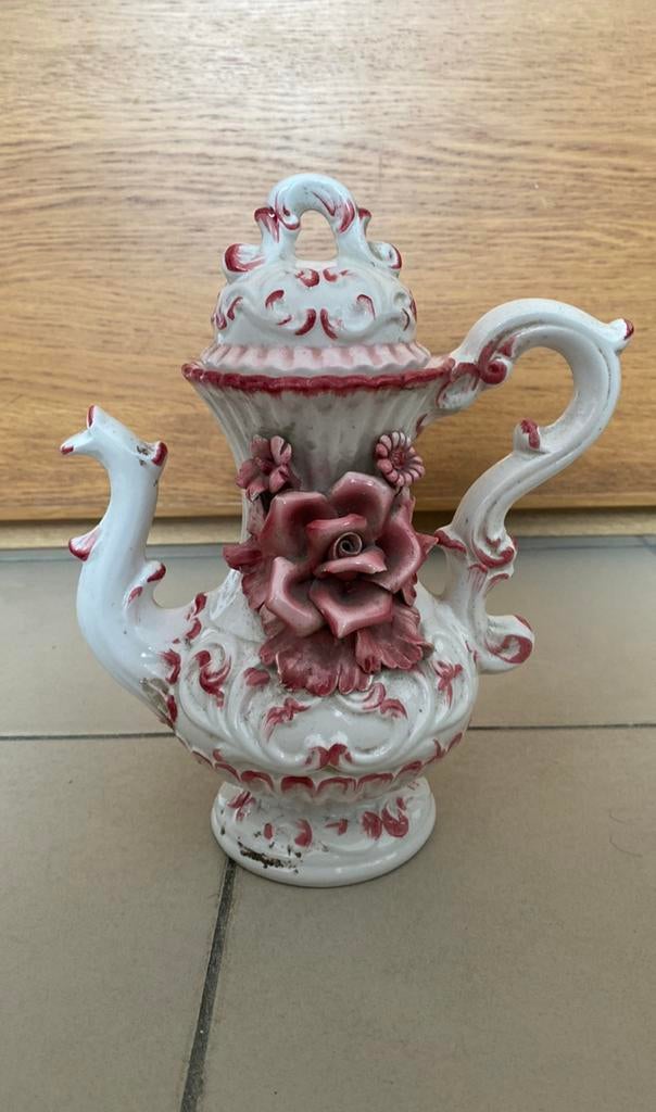 Capodimonte koffie- en theepot, Antiek en Kunst, Ophalen of Verzenden