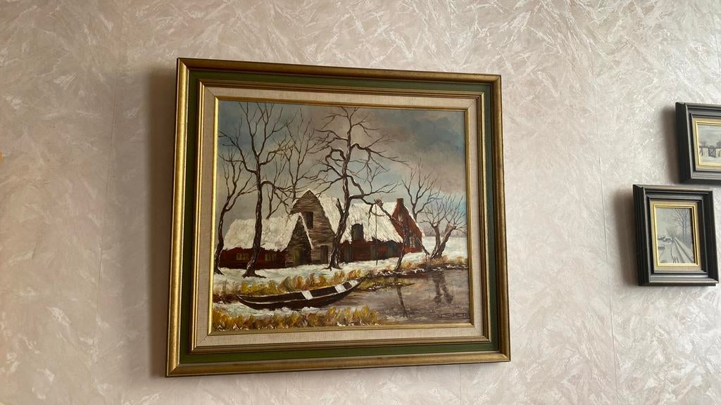 Schilderij Omer DESMET, Antiek en Kunst, Kunst | Schilderijen | Klassiek, Ophalen of Verzenden