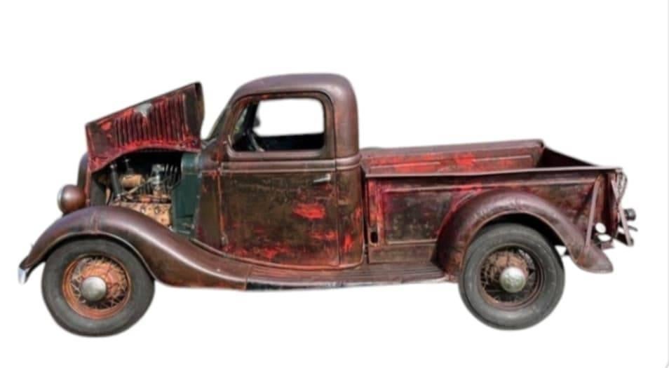 1936 Ford pickup V8 flathead patina ratlook oldtimer, foto 2