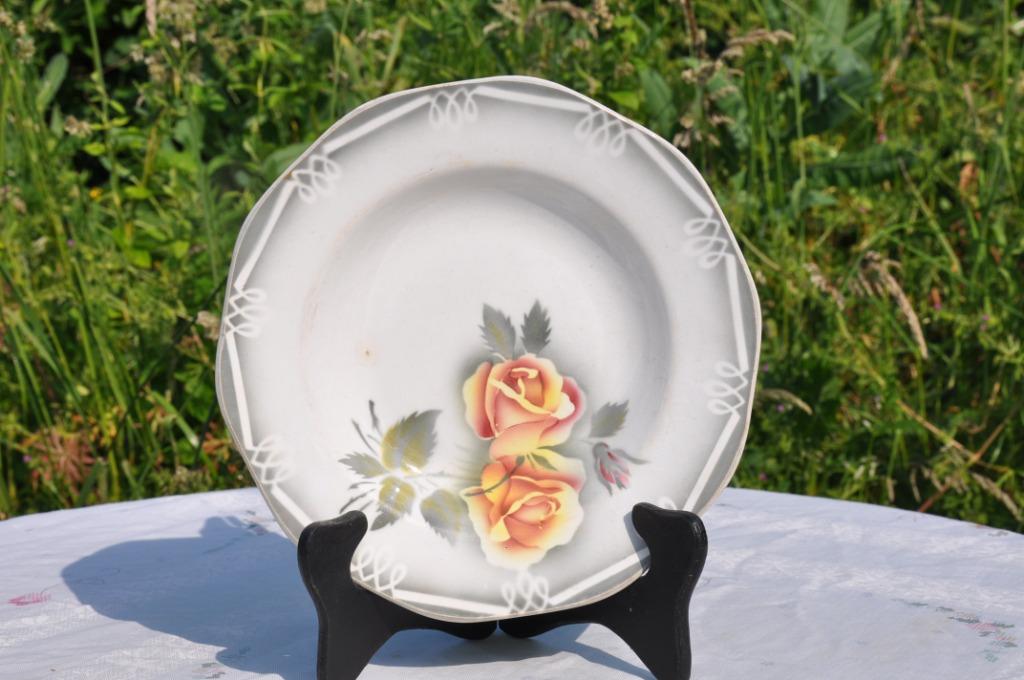 assiette decor odile digoin sarreguemines, Antiek en Kunst, Ophalen of Verzenden