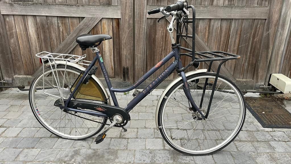 Damesfiets Marathon – Nexus 7 – met voordrager, Fietsen en Brommers, Gebruikt, Versnellingen, 50 tot 53 cm, Ophalen