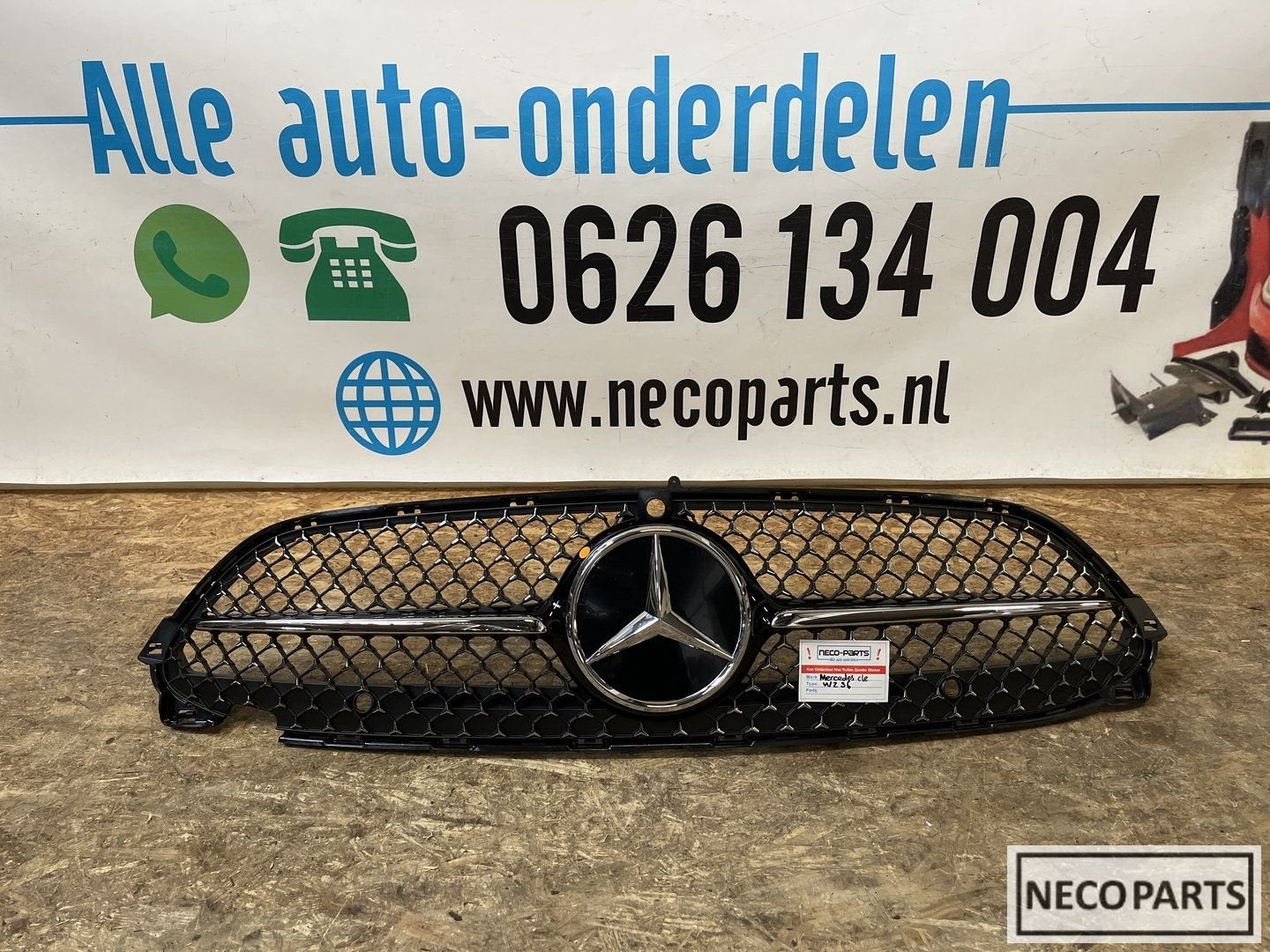 MERCEDES CLE GRILL GRILLE BUMPER ORIGINEEL, Gebruikt, -, Ophalen of Verzenden, Achter