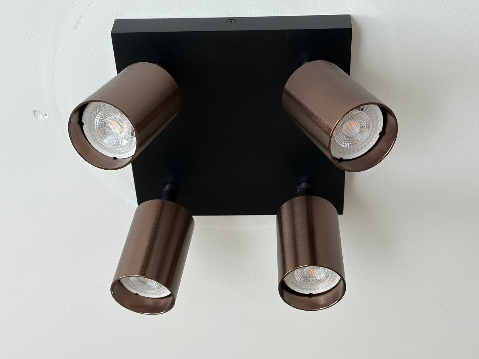 Opbouwspots koperkleur, Huis en Inrichting, Ophalen of Verzenden, Zo goed als nieuw, GU10