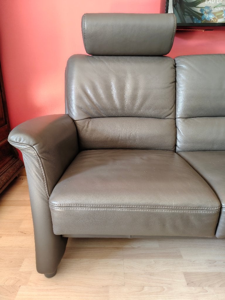 Lederen tweepersoonszetel (2-zit), Ophalen, Gebruikt, Minder dan 75 cm, Tweepersoons