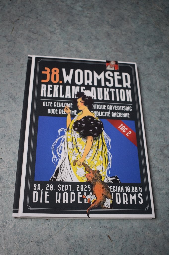 boek 4 emaillebord Wormser olie blik, Verzamelen, Ophalen of Verzenden, Zo goed als nieuw