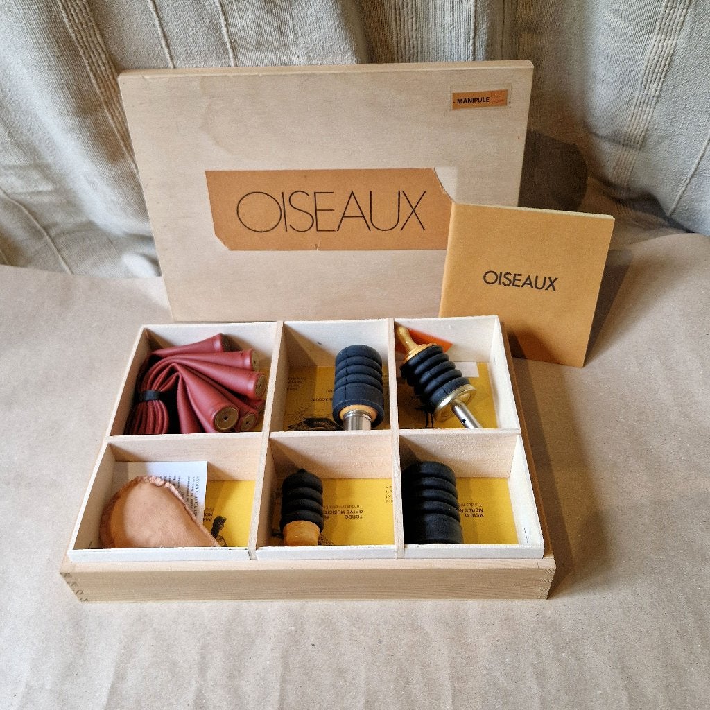 Coffret bois 6 Appeaux chant oiseaux, Collections, Enlèvement ou Envoi, Comme neuf, Oiseaux, Autres types