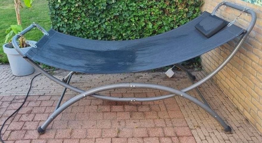 Hangmat, Jardin & Terrasse, Hamacs, Une personne, Avec support, Enlèvement, Utilisé