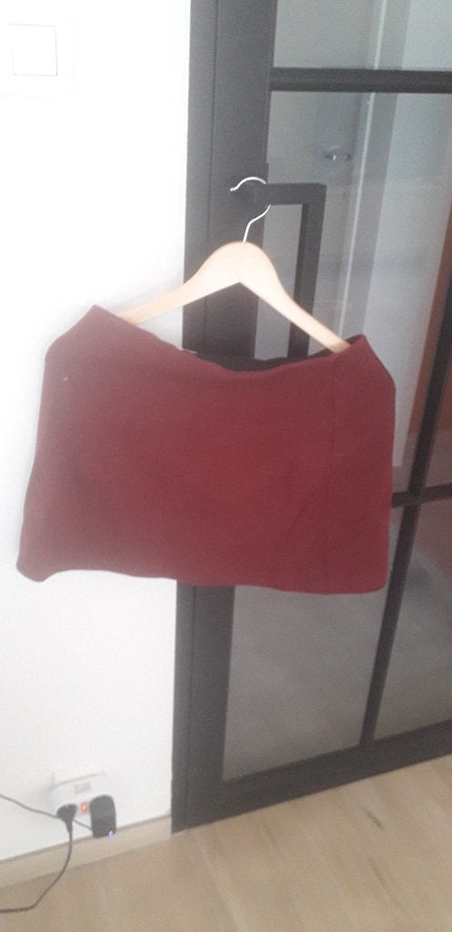 Bordeaux rok H&M medium, Kleding | Dames, Rokken, H&M, Paars, Zo goed als nieuw, Boven de knie