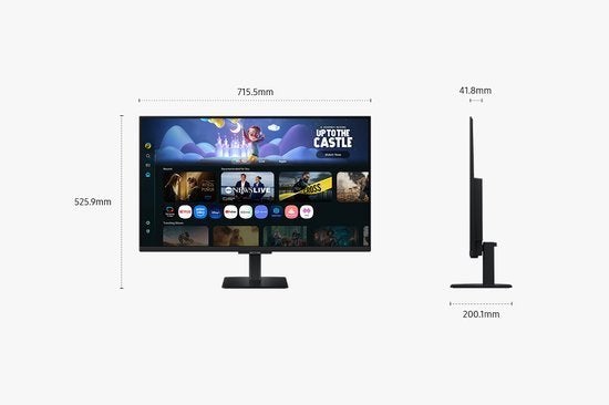 TV Samsung Smart Monitor M5 - Full HD - 32 Inch TV, Computers en Software, Monitoren, Zo goed als nieuw, 60 Hz of minder, DisplayPort