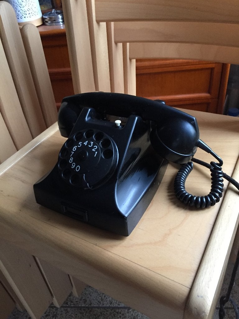 Vintage / retro telefoon bakeliet, Telecommunicatie, Vaste telefoons | Niet Draadloos, Ophalen, Gebruikt, Bakeliet