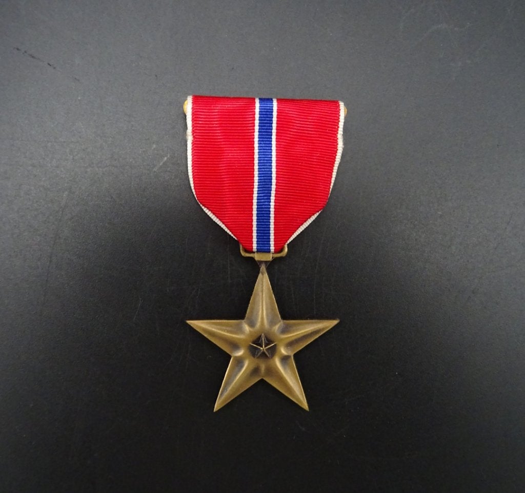 Amerikaanse Bronze Star medaille wo2, Verzamelen, Ophalen of Verzenden, Overige soorten, Lintje, Medaille of Wings
