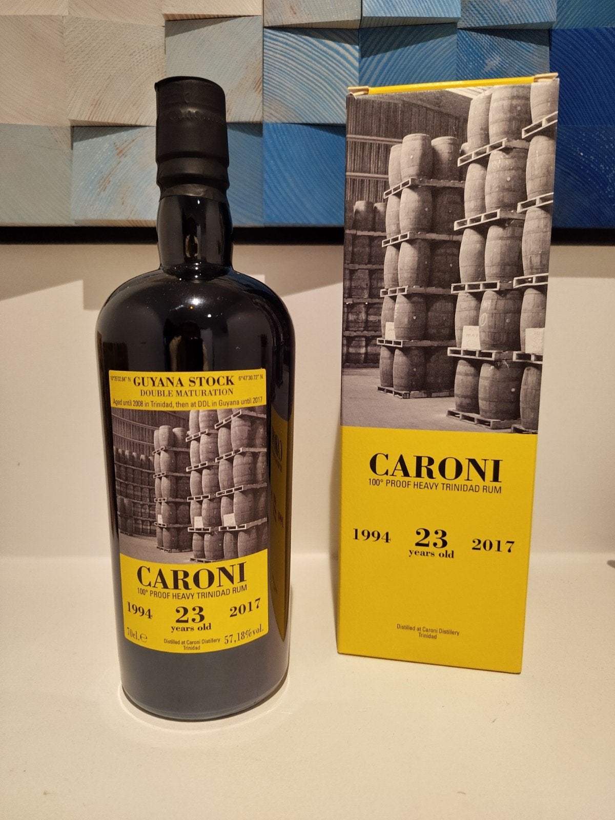 Caroni 23 jaar oud - Guyana-voorraad 1994-2017 - 57,18%, Ophalen of Verzenden