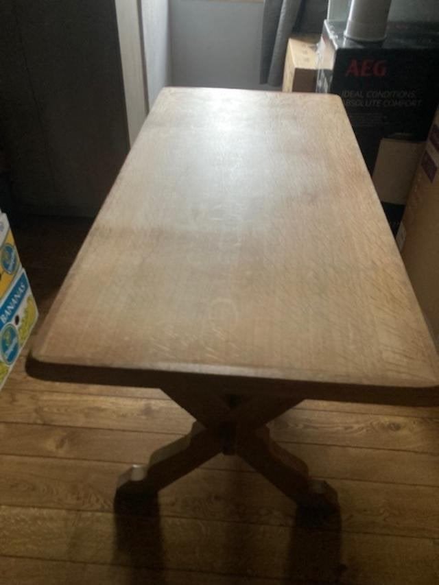 Eiken tafel - bureau met 2 schuiven voor 15 euro, Enlèvement, Utilisé, Autres types
