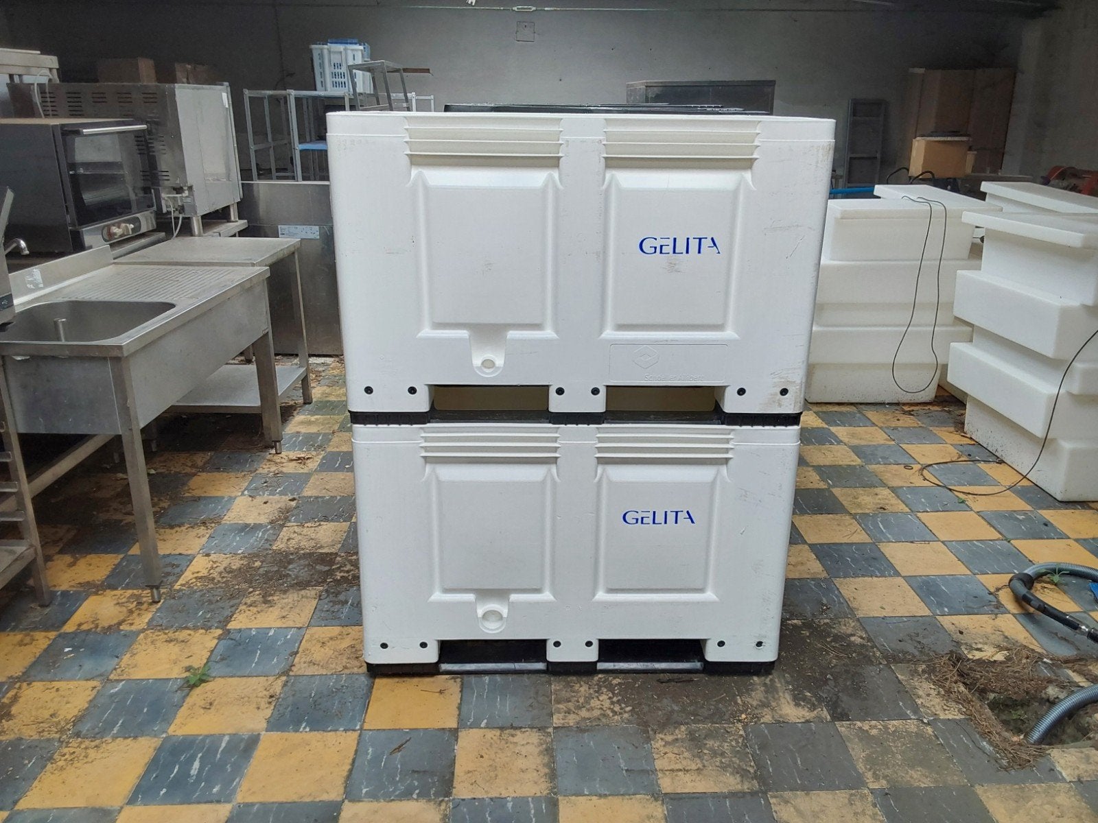 nettoyeur Calibert pour caisses à palettes 1200x1000, Bricolage & Construction, Casiers & Boîtes, Enlèvement, Utilisé