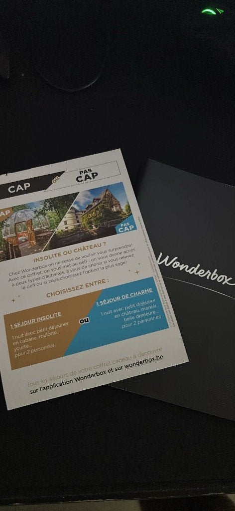 Wonderbox Cap ou pas cap Insolite ou chateau, Twee personen, 1 overnachting